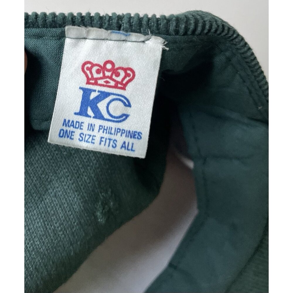 Vintage Petro Marine Services Alaska Corduroy Ball Snap Back Cap Hat Green - Picture 5 of 6